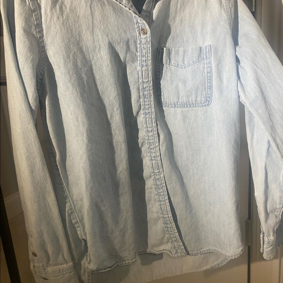 American Eagle Jean Button Up - Picture 2 of 2